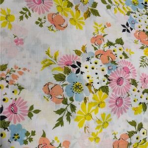 Vintage 1970s Twin Flat Bedsheet